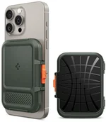 Pozostałe akcesoria do telefonów - SPIGEN LOCK FIT MAGSAFE UNIVERSAL MAGNETIC CARD HOLDER MILITARY GREEN - miniaturka - grafika 1