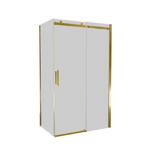 Kabina prysznicowa prostokątna 100x80x200 cm Laurena Gold grafitowe szkło profile złote Wellneo - Kabiny prysznicowe Kabina prysznicowa prostokątna 100x80x200 cm Laurena Gold grafitowe szkło profile złote Wellneo - Kabiny prysznicowe - miniaturka - grafika 1