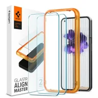 Szkła hartowane na telefon - SZKŁO HARTOWANE SPIGEN ALM GLAS.TR SLIM 2-PACK NOTHING PHONE 1 CLEAR - miniaturka - grafika 1