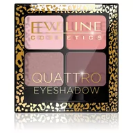 Cienie do powiek - Eveline Quattro Eyeshadow poczwórny cień do powiek 0.06 g 12 - miniaturka - grafika 1
