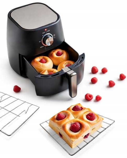 RUSZT KRATKA WKŁAD DO AIR FRYERA FRYTKOWNICY BEZTŁUSZCZOWEJ STALOWY 20×20cm