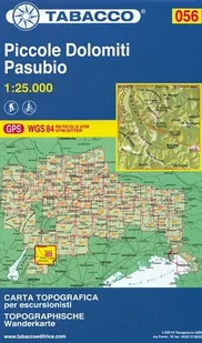 Tabacco Dolomity Małe mapa 1:25 000 Tabacco - Atlasy i mapy - miniaturka - grafika 1