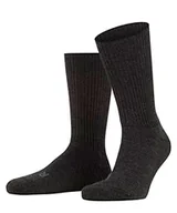 Skarpetki męskie - FALKE Uniseks Skarpety Walkie Ergo U SO Wełna Merynosa jednokolorowe 1 Para, Szary (Anthracite Melange 3080), 44-45 - miniaturka - grafika 1