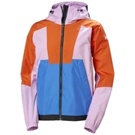 Kurtki i kamizelki sportowe damskie - Helly Hansen Rig, kurtka przeciwdeszczowa, damska, różowa - miniaturka - grafika 1