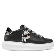 Sneakersy damskie - Sneakersy KARL LAGERFELD KL62576T Czarny - miniaturka - grafika 1