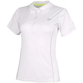 Koszulki i topy damskie - Dunlop Club Line damska koszulka polo biały biały M - grafika 1