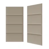 Panele ścienne i boazeria - Panel tapicerowany Duo PP 60 x 30 cm Linora Cashmere - miniaturka - grafika 1