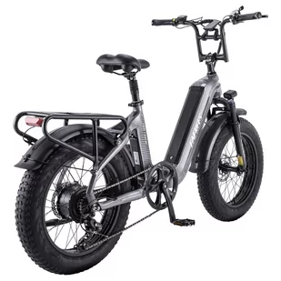 FAFREES F20 Master E-bike 20*4.0 inch Air Tire 500W Rear Drive 25km/h Max Speed 48V 22.5Ah Battery 140-160km Range -Grey - Rowery - miniaturka - grafika 5
