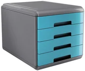 Przyborniki na biurko - Organizer Na Biurko Pojemnik Na Dokumenty A4 Szuflady Arda Niebieski - miniaturka - grafika 1
