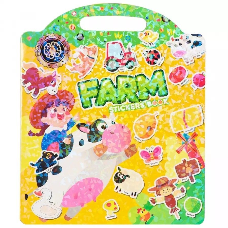 Mega Creative KSIAZECZKA Z NAKLEJKAMI FARMA 24X29 MC FOL 100 XB0006