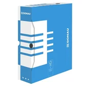 Pudła i kartony archiwizacyjne - Pudło archiwizacyjne DONAU 80 mm niebieskie /7660301FSC-10/ - miniaturka - grafika 1