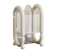 Kosmetyczki, organizery i kuferki - eCarla organizer na pędzle do makijażu Kremowy - miniaturka - grafika 1