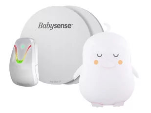 BabySense Monitor oddechu 7 + Pingwinek ZOE by Natulino Innovations | Lampka LED dla dziecka - Elektroniczne nianie i monitory oddechu - miniaturka - grafika 1