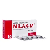 Układ pokarmowy - MIRALEX Czopki glicerolowe milax-m dla dzieci x 10 szt - miniaturka - grafika 1
