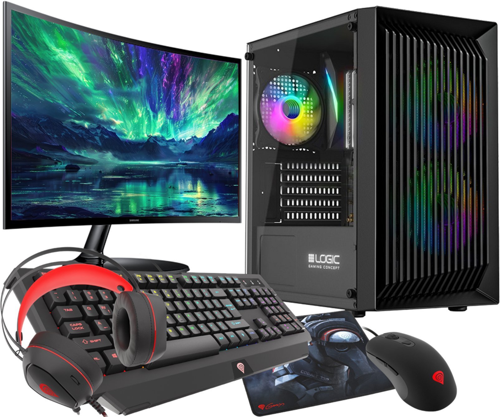 VIST ATOS RGB Ryzen 7 5700X RTX 5060 32GB SSD 1TB WIFI W11 27