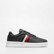 Buty sportowe męskie - TOMMY HILFIGER SUPERCUP LEATHER STRIPES - Tommy Hilfiger - miniaturka - grafika 1