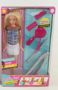 LALKA DEFA LUCY + AKCESORIA ZESTAW FRYZJERSKI 29CM - Lalki dla dziewczynek - miniaturka - grafika 1