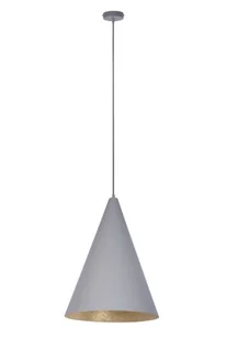 Vesuvio D35 lampa wisząca 1xE27 szara/złota 41046 - Lampy sufitowe - miniaturka - grafika 1