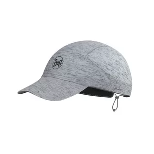 Czapki męskie - Czapka z daszkiem Buff Pack Run Cap R- light grey - L/XL - grafika 1