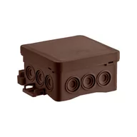 Puszki elektryczne i akcesoria - NS6 puszka naścienna fastbox 85x85x40mm IP54 kolor Brązowy - miniaturka - grafika 1