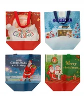 Torby i wózki na zakupy - Świąteczne Torby 4 Szt 26×18 Cm Pakowanie Prezentów Wielokrotnego Użytku - miniaturka - grafika 1