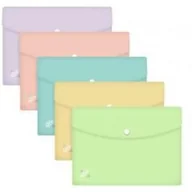 Szkolne artykuły papiernicze - Teczka kopertowa A5 Pp Urban pastel mix (5szt) - miniaturka - grafika 1