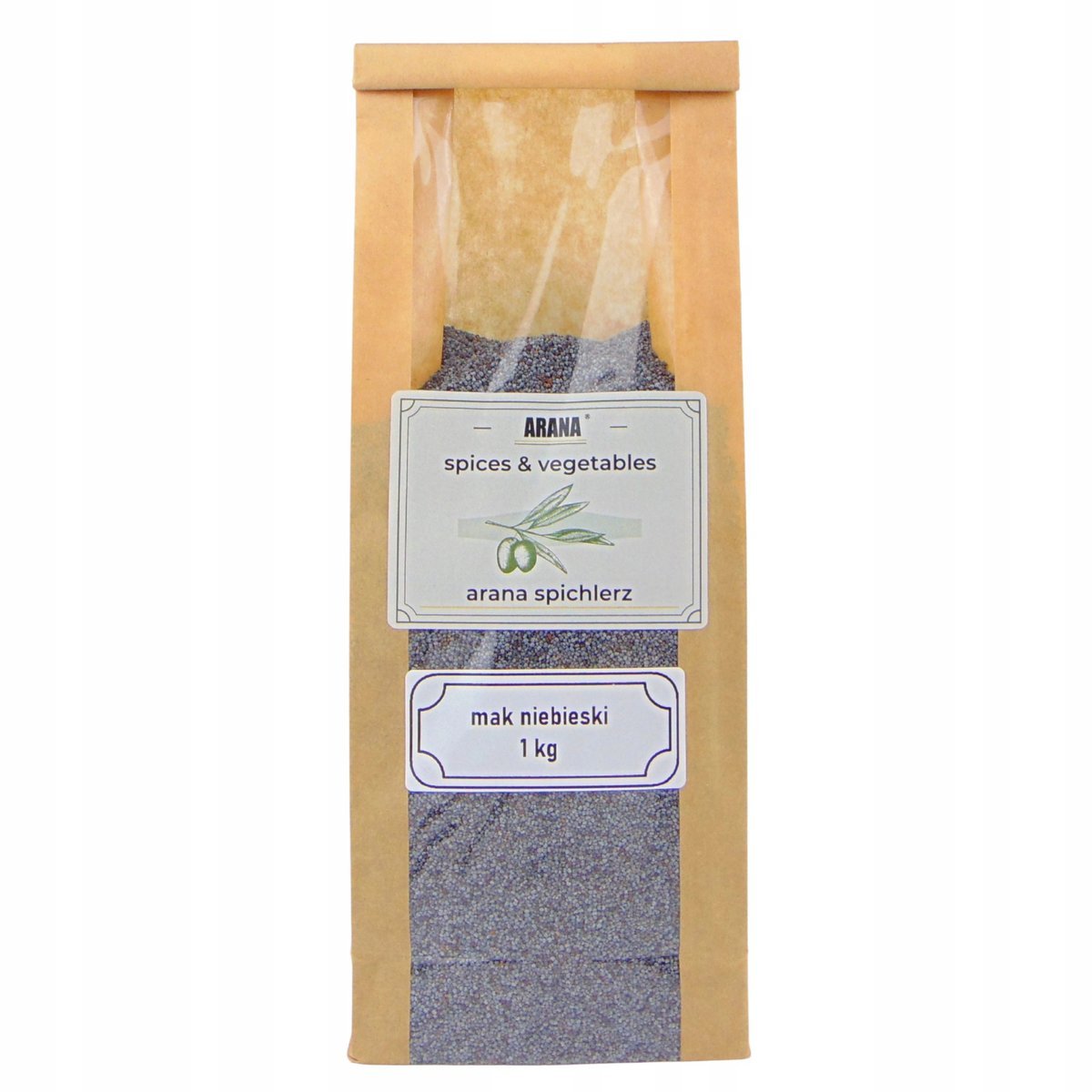 MAK NIEBIESKI 1 kg ziarno naturalny doskonała jakość