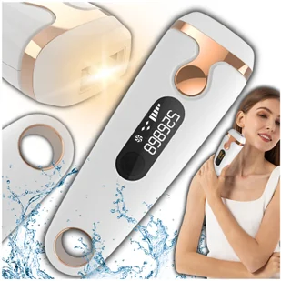 Depilator Ipl laserowy świetlny do włosów ciała, bikini, mocny 36W, okulary - Depilatory i golarki damskie - miniaturka - grafika 1