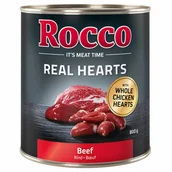 Mokra karma dla psów - Rocco 10 + 2 gratis! 12 x 800 g Real Hearts Wołowina z całymi sercami kurczaka - miniaturka - grafika 1