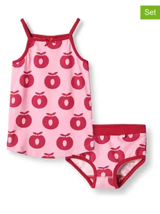 Småfolk 2-częściowy zestaw bielizny w kolorze jasnoróżowym - Body dla niemowląt - miniaturka - grafika 1