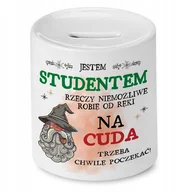 Skarbonki - Skarbonka Dla Studenta na Urodziny na Prezent z Nadrukiem ze Zdjęciem - miniaturka - grafika 1