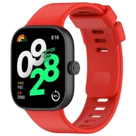 Akcesoria do smartwatchy - Zamienna silikonowa opaska pasek SOFTBAND do Xiaomi Mi BAND 8 PRO / Redmi Watch 4 czerwona - miniaturka - grafika 1