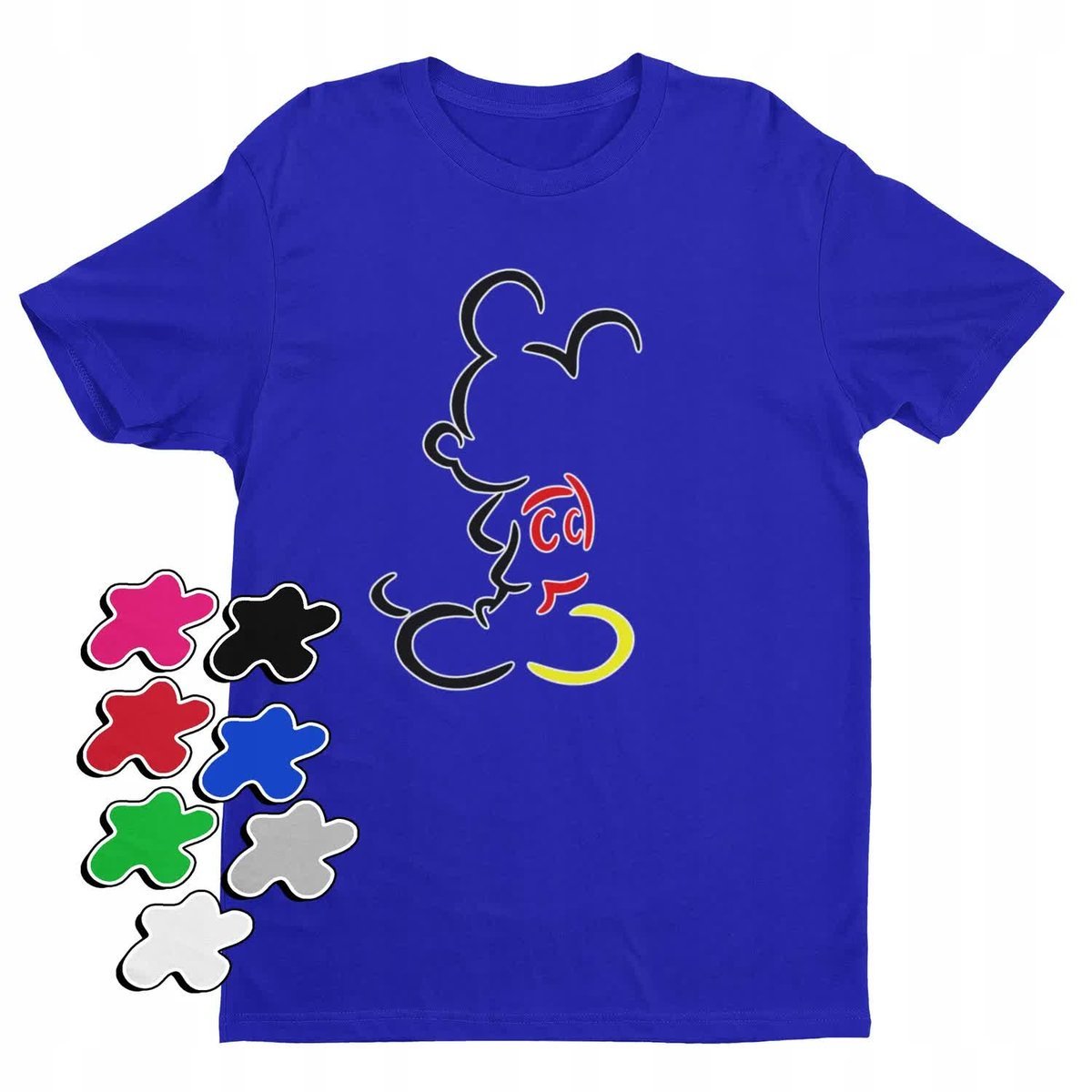 Koszulka T-Shirt Dziecięca Z Nadrukiem Myszka Miki Minnie Różne -M 134-140