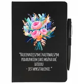 Notesy i bloczki - NOTES A5 + DŁUGOPIS PREZENT DZIEŃ NAUCZYCIELA WZÓR - miniaturka - grafika 1