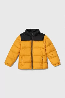 Kurtki i płaszcze dla dziewczynek - Columbia kurtka dziecięca U Puffect Jacket kolor żółty - grafika 1