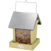 Karmniki dla ptaków - Karmnik dla ptaków wiszący z cynkowym daszkiem 16x22 cm - miniaturka - grafika 1