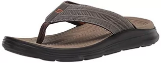 Klapki i japonki męskie - Skechers Sargo Point Vista klapki męskie, Lt Brown Knitted Mesh, 45 EU - grafika 1