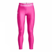 Legginsy - Dziewczęce legginsy treningowe Under Armour HeatGear Armour Leggings - różowe - miniaturka - grafika 1
