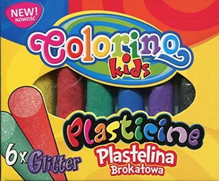 Patio Colorino 6szt Plastelina brokatowa - Masy plastyczne - miniaturka - grafika 2