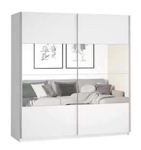 Szafa Beta 58 2D 221X210 Biały / Lustro - Szafy - miniaturka - grafika 1