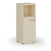Szafy biurowe - Szafa biurowa kombinowana PRIMO WOOD, 1087 x 400 x 420 mm, brzoza - miniaturka - grafika 1