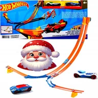 Samochody i pojazdy dla dzieci - Hot Wheels Zestaw Tor Wyścigowy Podwójny Zjazd Turbowyścig + 2 Autka Gratis - miniaturka - grafika 1