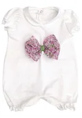 Kombinezony dla dzieci - Ninnaoh - Pagliaccetto Bianco E Fant.fiori E25P65 - miniaturka - grafika 1