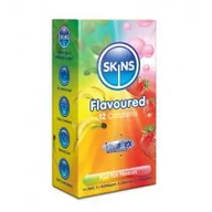 Prezerwatywy - Skins Flavoures Condoms smakowe prezerwatywy 12szt. primavera-5037353003667 - miniaturka - grafika 1