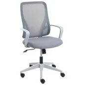 Fotele i krzesła biurowe - Beliani Krzesło biurowe LUMA Jasnoszary - miniaturka - grafika 1