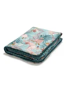 Koce i narzuty dla dzieci - La millou Narzutka Przedszkolaka ( Boho palms - deep ocean ) - miniaturka - grafika 1