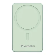 Powerbanki - Powerbank verbatim charge 'n' go essentials magnetic wireless 5000mah usb-c pd 3.0 green - miniaturka - grafika 1