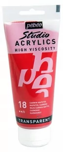 STUDIO ACRYLICS Farba akrylowa PEBEO 100ML NAPHTOL - Farby i media malarskie - miniaturka - grafika 1