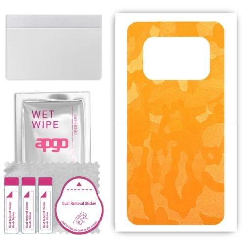 folia naklejka skórka strukturalna na TYŁ do Ulefone Armor 25 Pro+ - Moro Camo Żółty - apgo SKINS