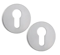 Meble modułowe i akcesoria - Rozeta Okrągła Wkładka Szyld do Klamki Wewnętrznej Srebrny Mat Kuchinox - miniaturka - grafika 1
